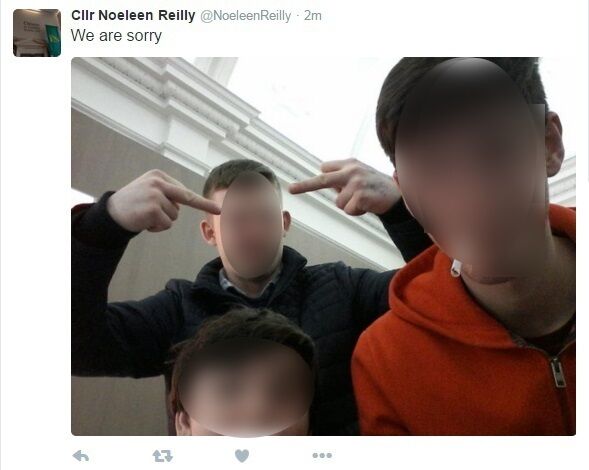 A selfie from the hackers