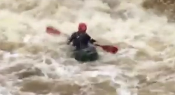 VIDEO: Clare kayakers take on river rapids during Storm Desmond