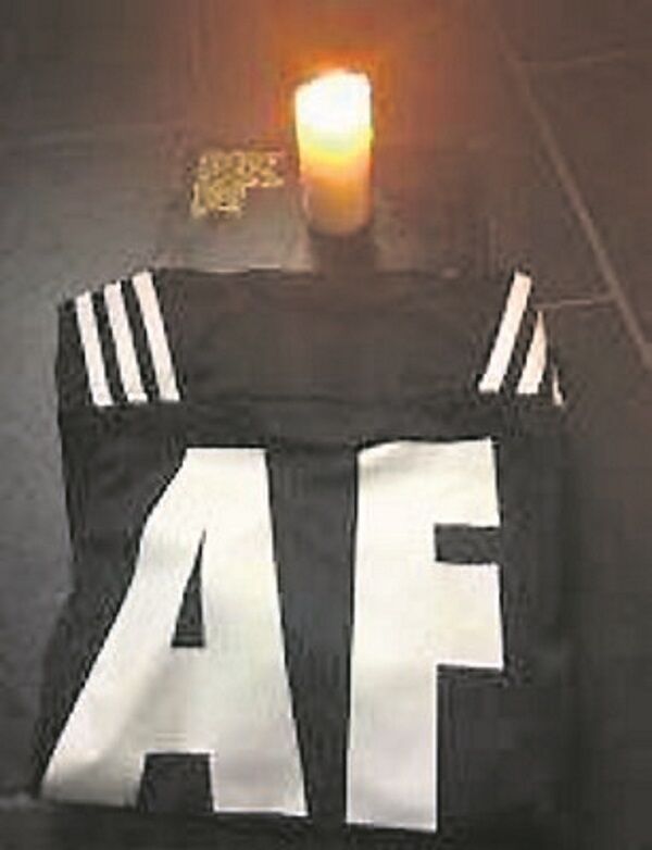The Maori All Blacks jersey given to Anthony Foley’s sons. The Maori All Blacks jersey given to Anthony Foley’s sons.