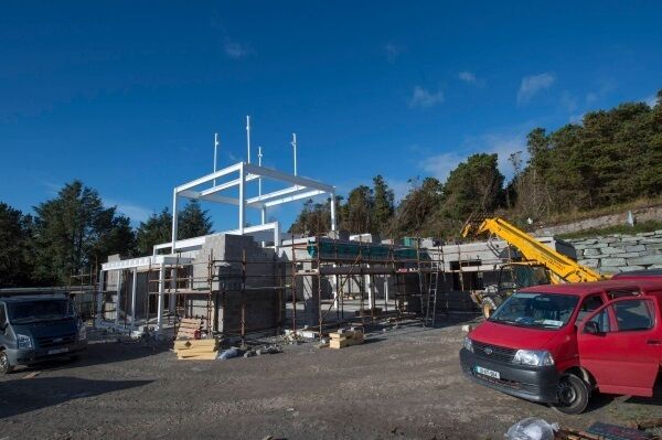 Work under way on the temple, which is expected to be completed by next October. Picture: Dan Linehan Work under way on the temple, which is expected to be completed by next October. Picture: Dan Linehan