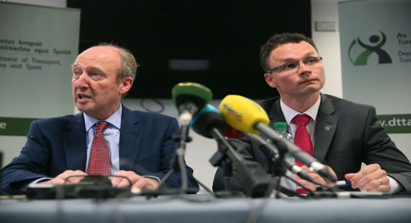 Patrick O’Donovan, the junior sports minister with Minister Shane Ross Patrick O’Donovan, the junior sports minister with Minister Shane Ross