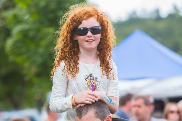 Rhia Reddy from Balbriggin, Co Dublin, enjoys herself at the Irish Redhead Convention in Crosshaven, Co Cork.
