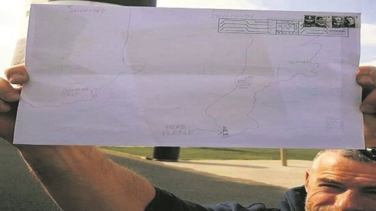 Undaunted Postman Delivers Letter To Wexford Lighthouse Using Map Drawn On The Envelope