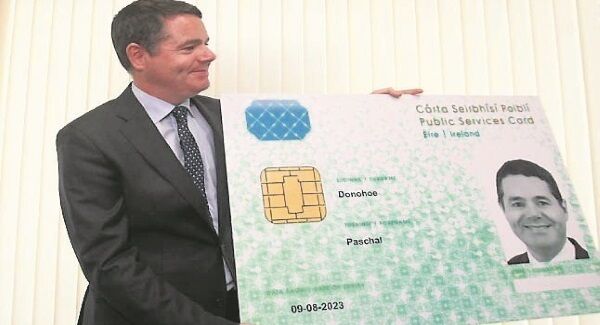 Public Expenditure Minister Paschal Donohoe after he registered for a Public Services Card. Picture: Leah Farrell Public Expenditure Minister Paschal Donohoe after he registered for a Public Services Card. Picture: Leah Farrell