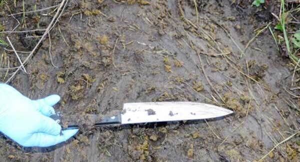 Knife used by Sarah Williams to murder Sadie Hartley.