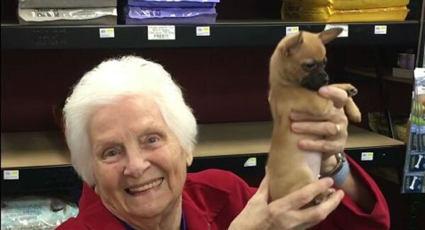 Granny's first visit to the pet shop