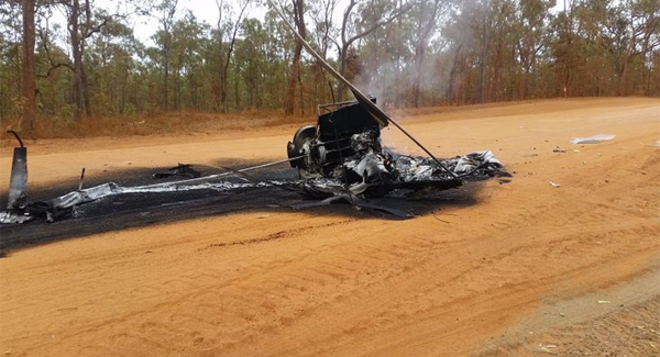 This is what happens when a helicopter and a cow collide