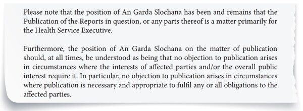 Extract from a letter by Ms O’Sullivan to Mr Deasy on January 18, responding to an email from the TD sent on January 11 Extract from a letter by Ms O’Sullivan to Mr Deasy on January 18, responding to an email from the TD sent on January 11