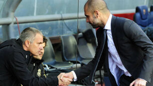 Manchester primed for latest clash of rival managers Pep Guardiola and Jose Mourinho