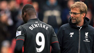 Fearful Jurgen Klopp praises Christian Benteke