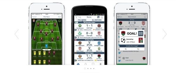 A screenshot from the ClubApp website A screenshot from the ClubApp website