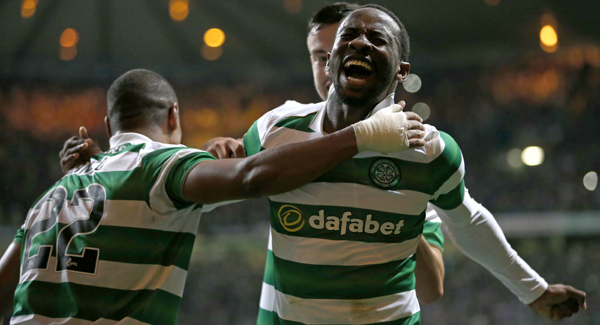 Joy for Brendan Rodgers as Moussa Dembele delivers at the death for Celtic
