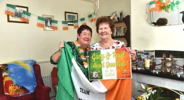 Trish O’Donovan, the mother of Olympic silver medal winners Gary and Paul, with their granmother Mary Doab who makes them brown bread and soup at her house in Ballincollig which the lads use as a base when they train at the National Rowing Centre. Picture: Dan Linehan