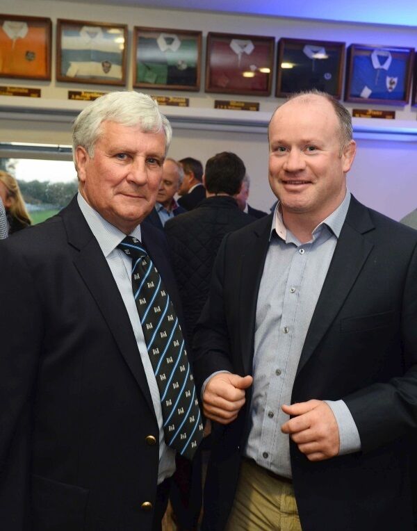 Dermot O’Leary, left, and former Ireland player Frankie Sheahan. Dermot O’Leary, left, and former Ireland player Frankie Sheahan.