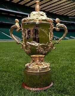 The trophy given to the winners of the Rugby World Cup, named after Webb Ellis