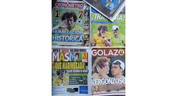 The Brazilian press slate their team after their World Cup nightmare. The Brazilian press slate their team after their World Cup nightmare.