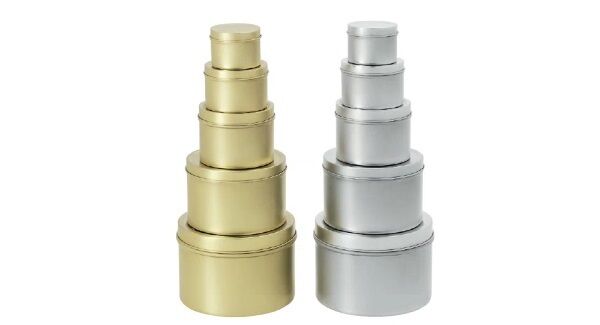 HEMSMAK tins sets with lids, set of 5 from Ikea for €5.75