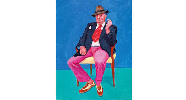 “Barry Humphries, 26th, 27th, 28th March 2015” Acrylic on canvas 48 x 36” © David Hockney Photo Credit: Richard Schmidt “Barry Humphries, 26th, 27th, 28th March 2015” Acrylic on canvas 48 x 36” © David Hockney Photo Credit: Richard Schmidt