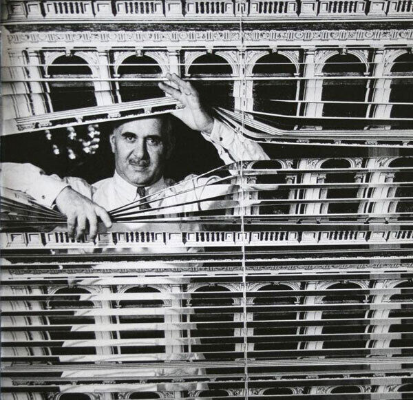 Piero Fornasetti, engraver, artist and designer in his studio (1960s)