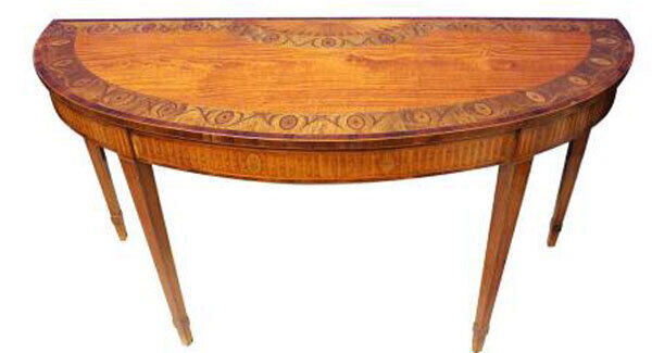 A demi-lune side table by William Moore at Hegarty’s sale in Bandon on Tuesday is expected to reach between €15,000 and €20,000.