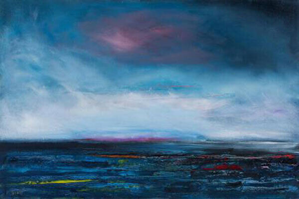 ‘Ocean Blue and Green’ by Carina Scott at Dolan’s sale in Castletroy Park Hotel, Limerick, on Sunday week.