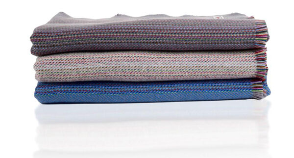 Lambswool stripe sofa throws are lightweight while offering warmth and comfort €60 at www.cushiondale.ie