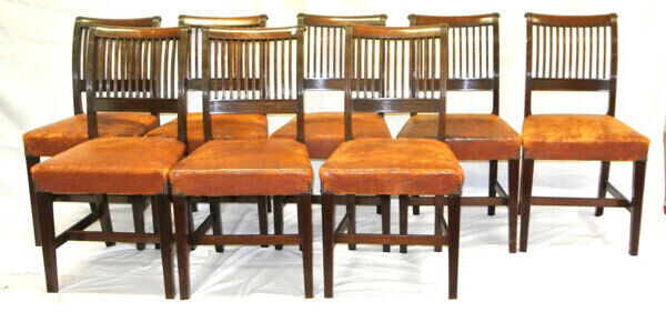 A set of Cork 11 bar chairs at Woodward’s next Saturday (€1,000-€2,000)