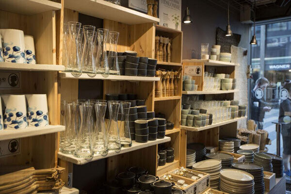 Søstrene Grene’s tablewares include beakers, plates and bowls which are designed along elegantly simple lines, as are carafes and milk jugs.