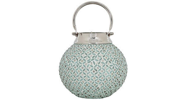 We love this small beaded glass lantern, €40 from the lads at M&S. www.marksandspencer.ie
