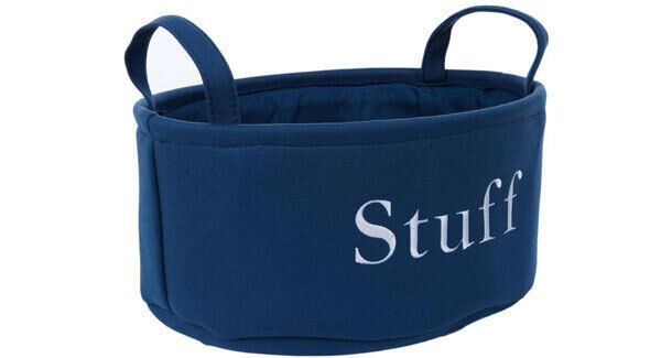 Get organised for autumn with this straight-talking canvas printed storage box, €9.99 from TK Maxx.