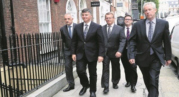 Consultant cardiologists working in the South-East, from left: Dr Rob Landers, clinical director, South/South West Hospital Group; Dr Patrick Owens, consultant cardiologist and clinical lead for cardiology, University Hospital Waterford; Dr Aidan Buckley, consultant cardiologist, Wexford General Hospital; Dr John O’Dea, consultant cardiologist,University Hospital Waterford; and Dr Mark Doyle, consultant in emergency medicine and medical adviser to the Prehospital Emergency Care Council. Picture: Maxwellphotography.ie