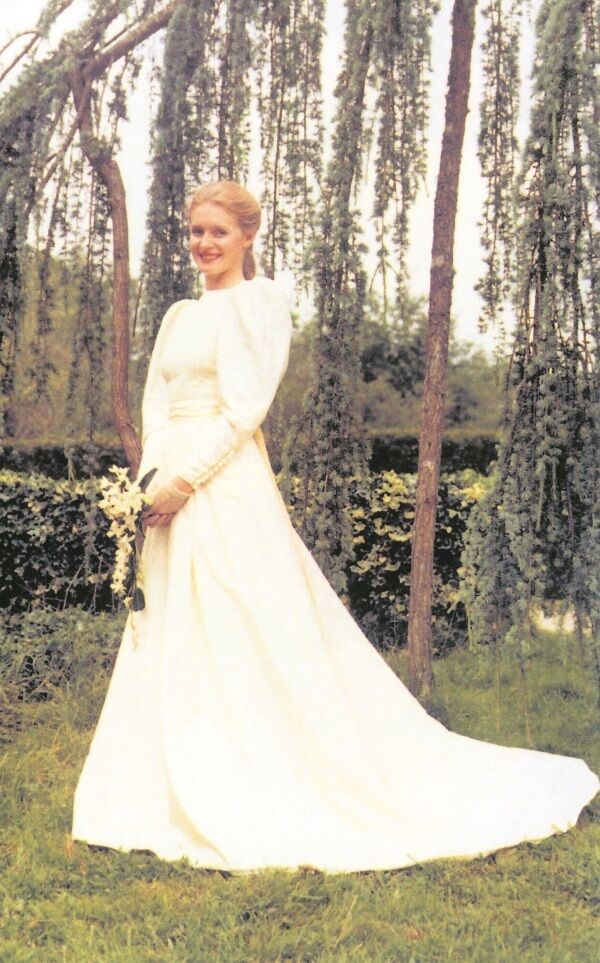 Picture reproduced by permission from the book ‘Death in December: The Story of Sophie Toscan Du Plantier’, by Michael Sheridan. ‘The Radiant bride: A stunning Sophie on her wedding day in 1980.’