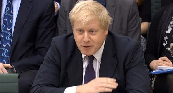 Foreign secretary, Boris Johnson,