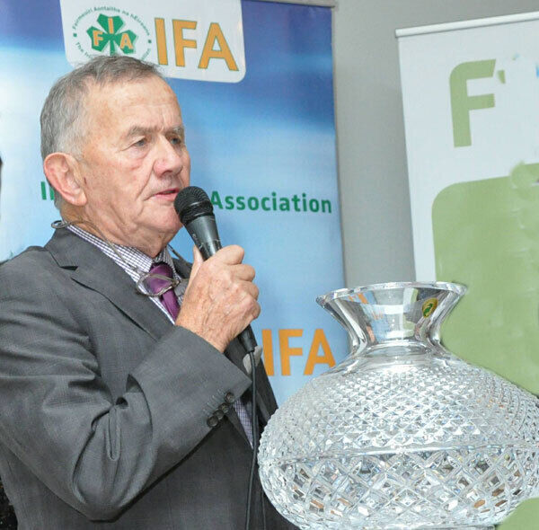 Con Ryan speaking at the awards ceremony. Con Ryan speaking at the awards ceremony.