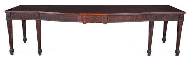 An exceptionally long George III Chippendale serving table is at James Adams sale in Drogheda next Tuesday (€15,000-€20,000).