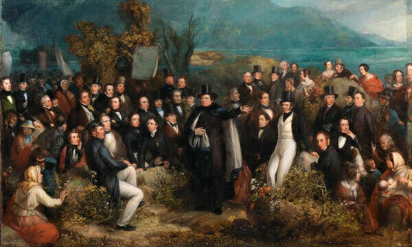 The Monster Meeting at Clifden, 1844 by Joseph Patrick Haverty (1794-1864) from the Stories of Ireland in Art exhibition at the National Gallery in Dublin. © National Gallery of Ireland