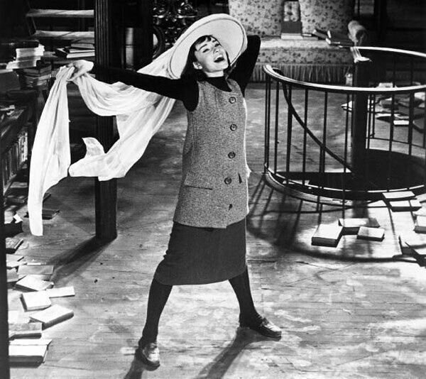 Audrey Hepburn in Funny Face (1957). From the start of her film career, her wardrobe was enviable. Audrey Hepburn in Funny Face (1957). From the start of her film career, her wardrobe was enviable.
