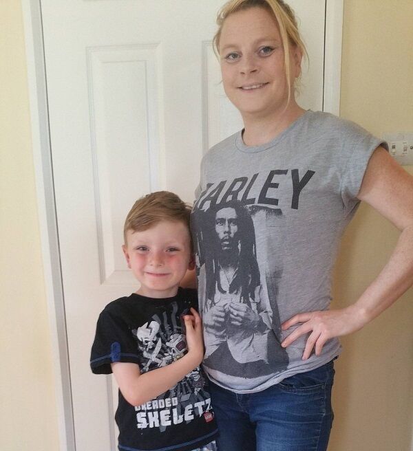 Luke Comey and mum Elizabeth. Imaginary dog Mr Nobody not pictured.