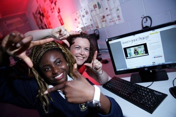 Avril with Judith Ehiguese of St Joseph’s College, Lucan.