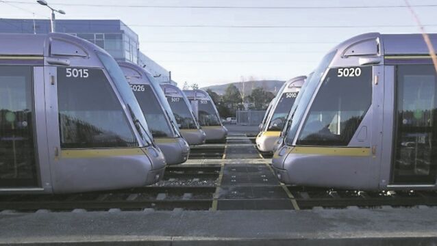 This woman fell asleep on a Luas and ended up in the Luas wash!