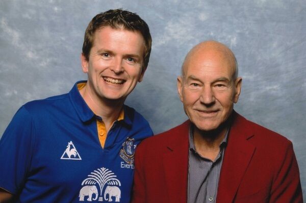 Ronan Healy, Star Trek Eire, with Patrick Stewart Ronan Healy, Star Trek Eire, with Patrick Stewart