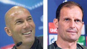 Grand masters Allegri and Zidane prepare for Cardiff chess match