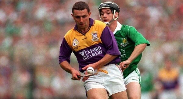 Larry O’Gorman tries to evade Limerick’s Barry Foley during the 1996 All-Ireland SHC final at Croke Park. Picture: Ray McManus Larry O’Gorman tries to evade Limerick’s Barry Foley during the 1996 All-Ireland SHC final at Croke Park. Picture: Ray McManus