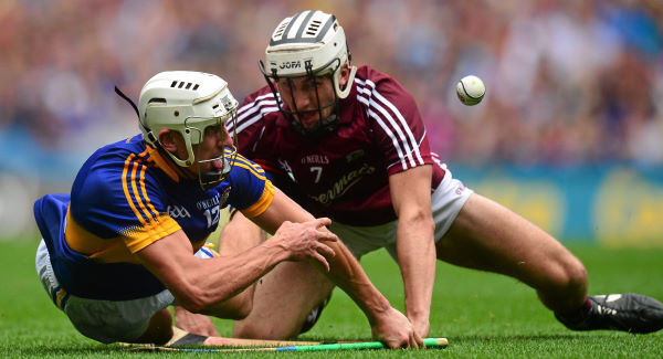 Daithí Burke tussles with Tipperary’s Patrick Maher