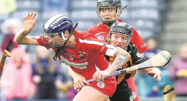 Cork’s Ashling Thompson battles with Kilkenny’s Julie Ann Malone in the All-Ireland senior camogie final at Croke Park. Picture: Gary Carr Cork’s Ashling Thompson battles with Kilkenny’s Julie Ann Malone in the All-Ireland senior camogie final at Croke Park. Picture: Gary Carr