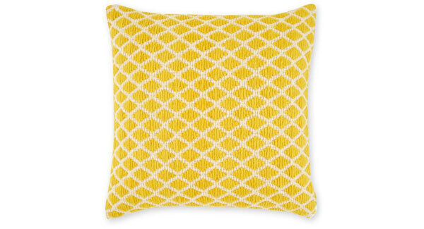 Add a spot of sunshine to your sofa with this mellow yellow woolly geo cushion. €21 from Next www.next.ie/en/homeware