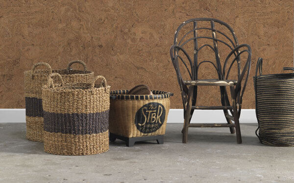 Dutch wallpaper design studio NLXL has collaborated with designer Piet Hein Eek, resulting in a range which looks like marble, concrete, tin and cork (from €199 p/roll).