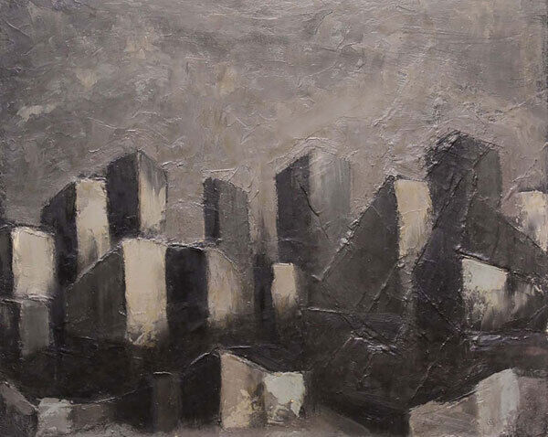 City scape by Cecil King (1921-1986) at de Vere’s (€800-€1,200).