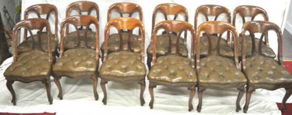A set of 12 chairs at Woodward’s in Cork next Saturday (€800-€1,500). A set of 12 chairs at Woodward’s in Cork next Saturday (€800-€1,500).