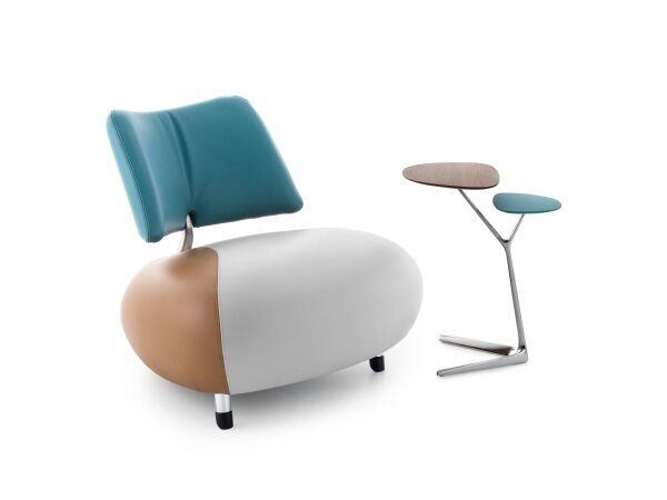 The Leolux Pallone chair comes in a variety of fabric finishes (from €1,495) and can be accessorised with the matching Portofino table (from Objekt). The Leolux Pallone chair comes in a variety of fabric finishes (from €1,495) and can be accessorised with the matching Portofino table (from Objekt).